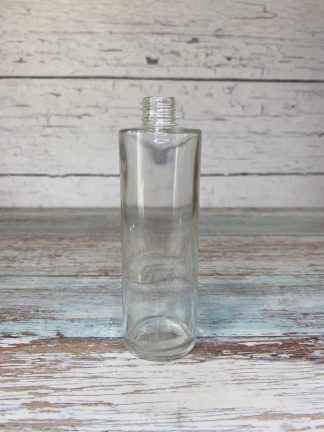 Botella Vidrio 100 ml 20/410 Transparente Hombro Recto